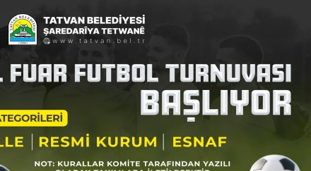 Tatvan Belediyesi Geleneksel Futbol Turnuvası 14 Temmuz'da Başlıyor