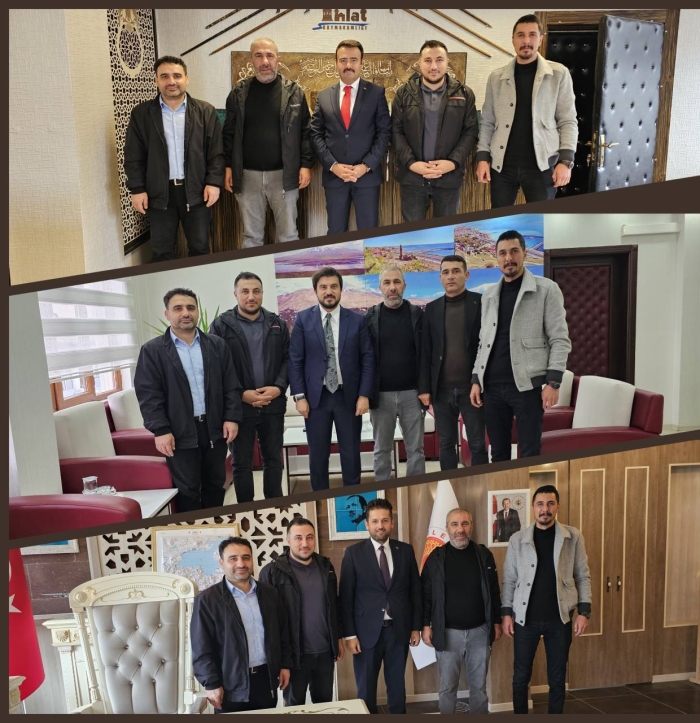 Bitlis Gazeteciler Cemiyeti'nden Ahlat ve Adilcevaz'da İş Birliği Ziyaretleri
