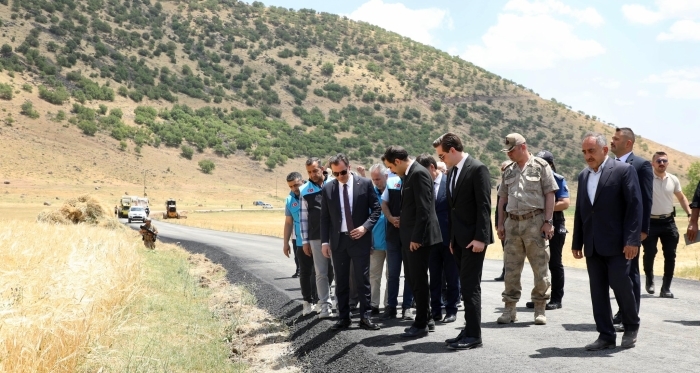 Bitlis Valisi Güroymak'taki Asfalt Çalışmalarını Denetledi