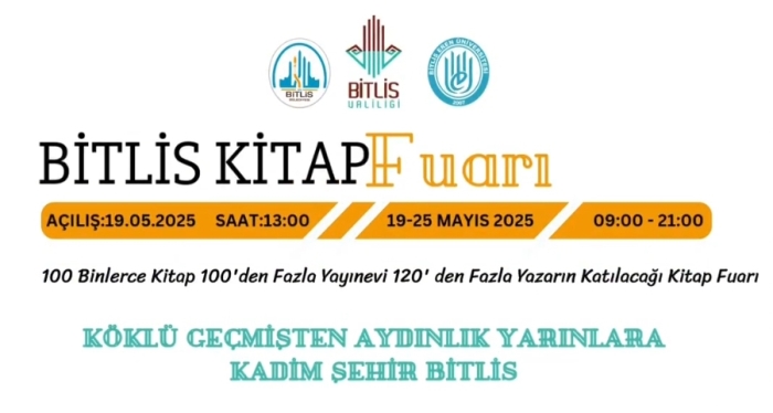 Kadim Şehir Bitlis Bilim ve Kültürle Buluşuyor: Gençlik Festivali ve Kitap Fuarı Başlıyor