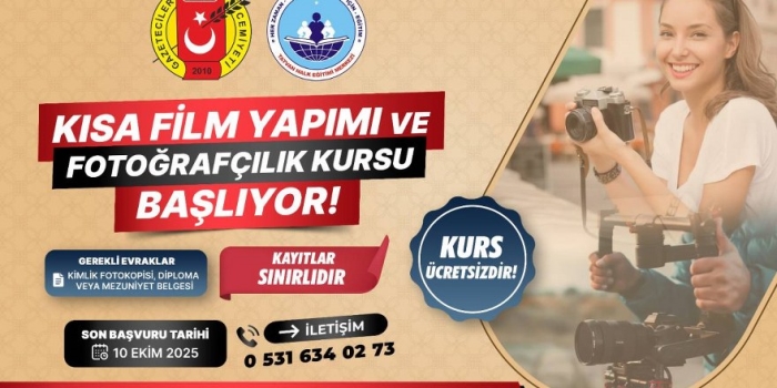Tatvan’da BİGACEM’den Ücretsiz "Kısa Film" ve "Dijital Fotoğrafçılık" Kursu