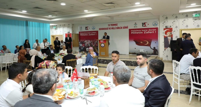 Vali Karaömeroğlu şehit aileleri ve gazilerle bir araya geldi