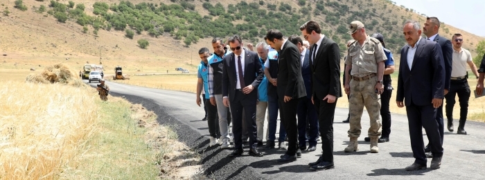 Bitlis Valisi Güroymak'taki Asfalt Çalışmalarını Denetledi