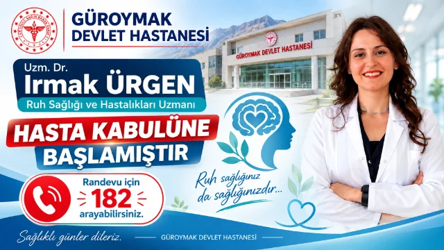 Güroymak Devlet Hastanesinde Psikiyatri Uzmanı Hasta Kabulüne Başladı