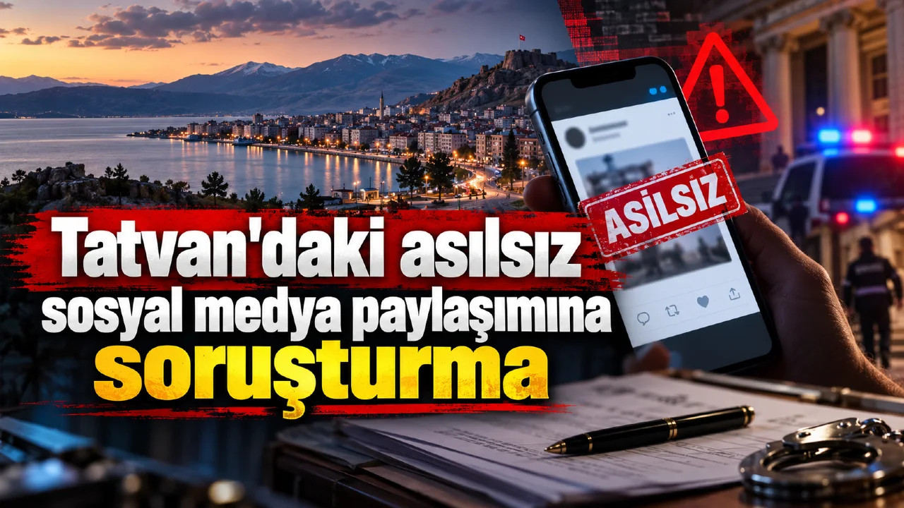 Tatvan'daki Asılsız Paylaşıma Soruşturma ve Gözaltı Kararı