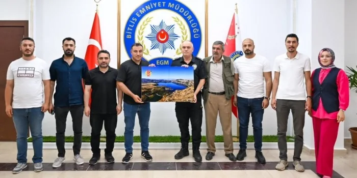 BİGACEM heyetinden Emniyet Müdürü Şensoy’a ziyaret