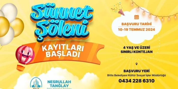 Bitlis'te geleneksel toplu sünnet kayıtları başladı