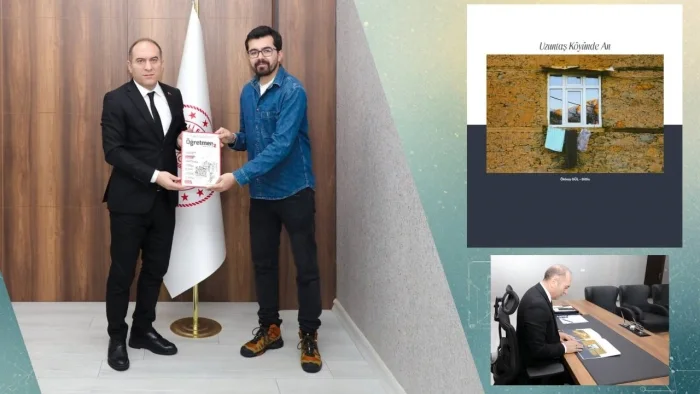 Bitlis'te Görev Yapan Öğretmen Ökkeş Gül’ün Fotoğrafı Öğretmeniz Dergisinde