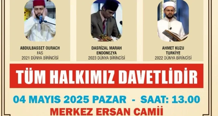 Bitlis’te Kur’an Ziyafeti: Dünya Birincisi Hafızlar Ersan Camii’nde Buluşuyor