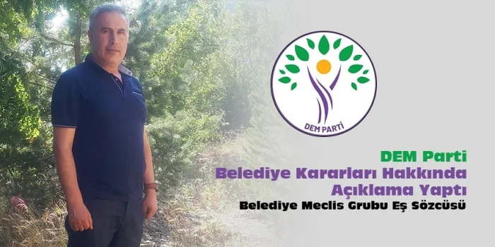 Güroymak'ta DEM Parti'den Belediye Kararları Açıklaması