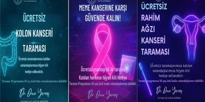 Tatvan’da Ücretsiz Kanser Taraması: Meme, Rahim Ağzı ve Kolon Kanseri İçin Erken Teşhis