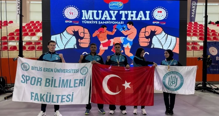 ÜNİLİG Muay Thai Türkiye Şampiyonası’nda Bitlis Eren Üniversitesi’nden Büyük Başarı